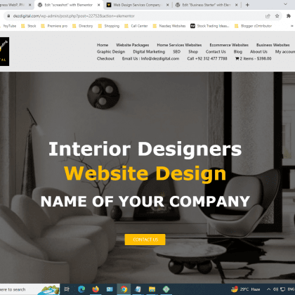 Best Website Design For Interior Designers CanadaUsa, Canada